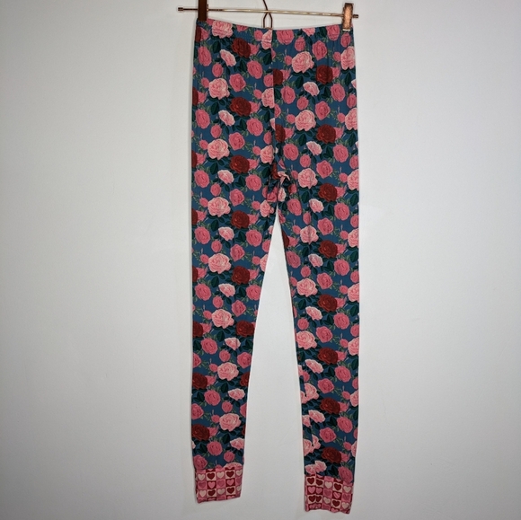 Matilda Jane Pink Red Blue Floral Rose Pull On Pant 16 - Picture 4 of 6